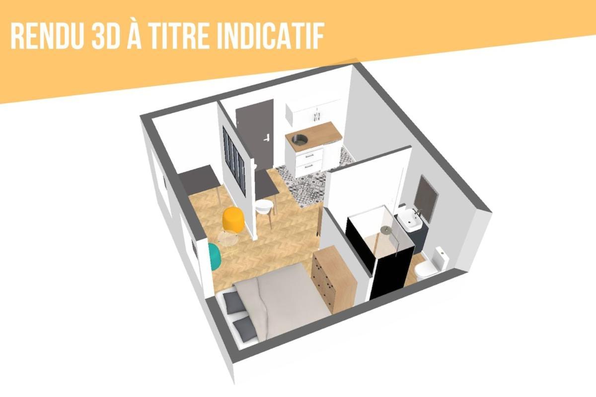 Grand Studio Avec Espace De Travail Toulouse Eksteriør bilde