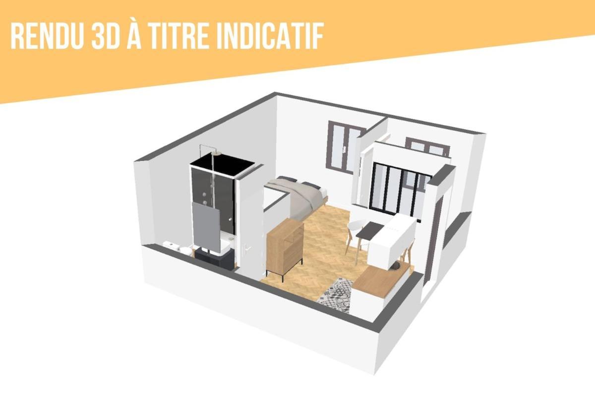 Grand Studio Avec Espace De Travail Toulouse Eksteriør bilde